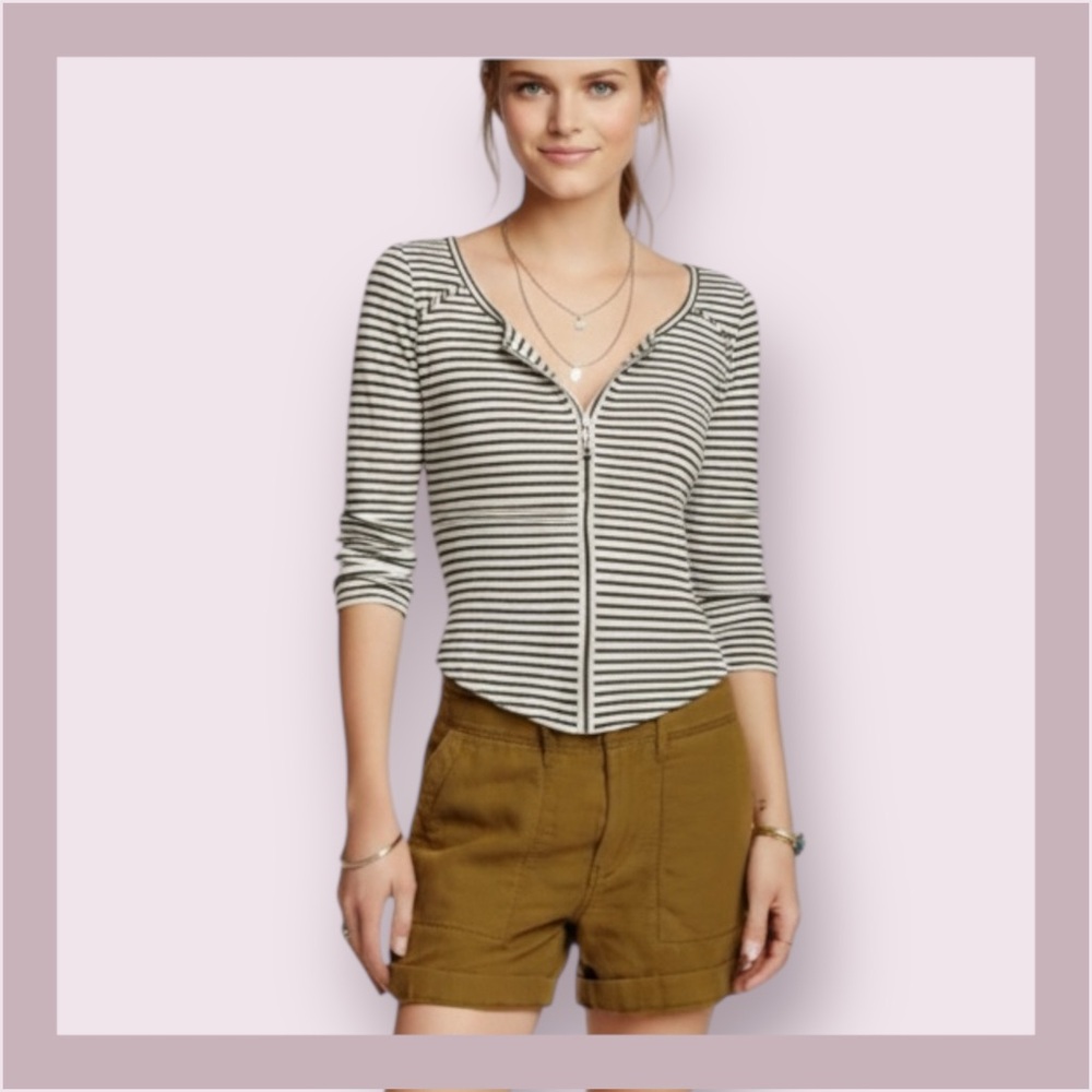 We The Free Starts and Stripes Thermal Henley Top